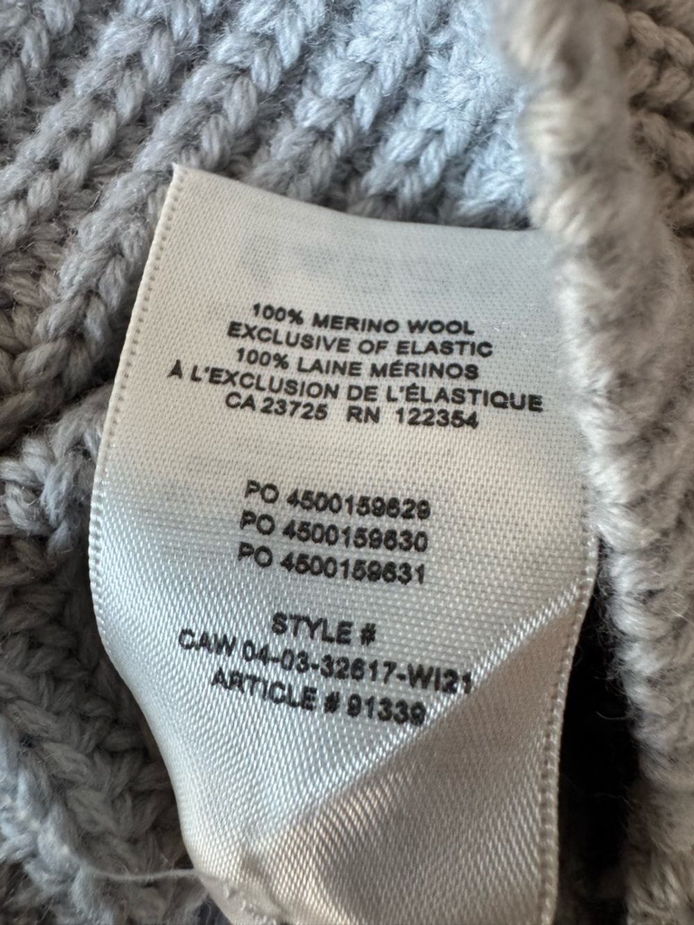 Wilfred Cropped Rib Knit Button-Up Cardigan - Picture 5 of 7